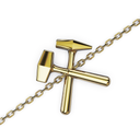 Bracelet Chaine Marteaux Héritage MM Tout Or - Or jaune