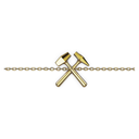 Bracelet Chaine Marteaux Héritage MM Tout Or - Or jaune