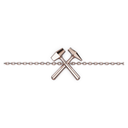 Bracelet Chaine Marteaux Héritage MM Tout Or - Or rose