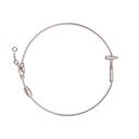 Bracelet Chaine Marteaux Solo F MM Pavé - Or rose