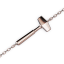 Bracelet Chaine Marteaux Solo H MM Tout Or - Or rose