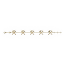 Bracelet Chaine Multi Marteaux Héritage Pavé - Or jaune