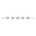 Bracelet Chaine Multi Marteaux Héritage Tout Or - Or gris