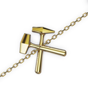 Bracelet Chaine Multi Marteaux Héritage Tout Or - Or jaune