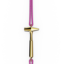 Bracelet Cordon Marteaux Solo F MM Tout Or, or jaune, cordon rose, le marteau
