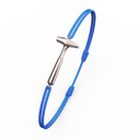 Bracelet Cordon Marteaux Solo F MM Tout Or, or rose, cordon bleu, le bracelet en perspective