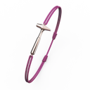 Bracelet Cordon Marteaux Solo F MM Tout Or, or rose, cordon rose, le bracelet en perspective