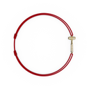 Bracelet Cordon Marteaux Solo H MM Pavé, or jaune, cordon rouge, le bracelet