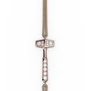 Bracelet Cordon Marteaux Solo H MM Pavé, or rose, cordon beige, le marteau