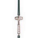 Bracelet Cordon Marteaux Solo H MM Pavé, or rose, cordon vert, le marteau