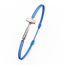 Bracelet Cordon Marteaux Solo H MM Tout Or, or rose, cordon bleu, le bracelet en perspective
