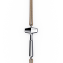 Bracelet Cordon Marteaux Solo H MM Tout Or, platine, cordon beige, le marteau