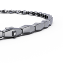 Collier Maillons Marteaux Articulé - Or gris
