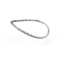 Collier Maillons Marteaux Articulé - Or gris