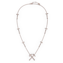 Collier Marteaux Multi Solo Héritage Pavé - Or rose
