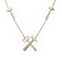 Collier Marteaux Multi Solo Héritage Tout Or - Or jaune