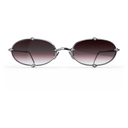 Heritage Cerclée Or Gris & 8 Diamants — verres rosés — vue de face