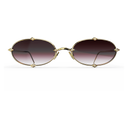 Heritage Cerclée Or Jaune & 8 Diamants — verres rosés — vue de face
