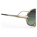 Heritage Cerclée Or Jaune & 8 Diamants — verres verts — détail de branche