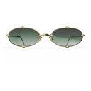 Heritage Cerclée Or Jaune & 8 Diamants — verres verts — vue de face