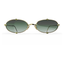 Heritage Cerclée Or Jaune & 8 Émeraudes — verres verts — vue de face