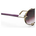 Heritage Cerclée Or Jaune & Bois d'Amarante & 8 Diamants — verres rosés — détail de branche