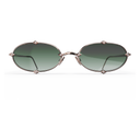 Heritage Cerclée Or Rose & 8 Diamants — verres verts — vue de face