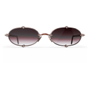 Heritage Cerclée Or Rose & Bois de Loupe & 8 Diamants — verres rosés — vue de face