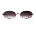 Heritage Cerclée Or Rose & Bois d'Amarante & 8 Diamants — verres rosés — vue de face