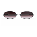 Heritage Cerclée Titane Poli & 4 Diamants — verres rosés — vue de face