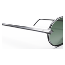 Heritage Cerclée Titane Poli & 4 Diamants — verres verts — détail de branche