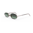 Heritage Cerclée Titane Enrobé d'Or Rose & 4 Diamants — verres verts — vue trois-quarts