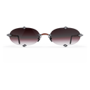 Heritage Percée Or Gris & Bois de Loupe & 8 Diamants — verres rosés — vue de face
