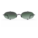 Heritage Percée Or Gris & Bois d'Amarante & 8 Diamants — verres verts — vue de face