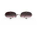 Heritage Percée Or Rose & 8 Diamants — verres rosés — vue de face