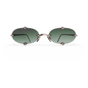 Heritage Percée Or Rose & 8 Diamants — verres verts — vue de face