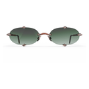 Heritage Percée Or Rose & Bois de Loupe & 8 Diamants — verres verts — vue de face