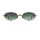 Heritage Percée Or Rose & Bois d'Ébène & 8 Diamants — verres verts — vue de face