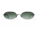 Heritage Percée Titane Poli & 4 Diamants — verres verts — vue de face