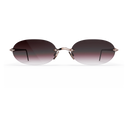 Heritage Percée Titane Enrobé d'Or Rose & 4 Diamants — verres rosés — vue de face