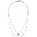 Pendentif Marteaux Héritage Double Chaine MM Semi Pavé - Or gris