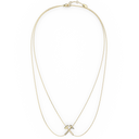 Pendentif Marteaux Héritage Double Chaine MM Semi Pavé - Or jaune