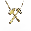 Pendentif Marteaux Héritage GM Tout Or - Or jaune