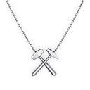 Pendentif Marteaux Héritage GM Tout Or - Platine