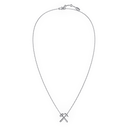 Pendentif Marteaux Héritage MM Semi Pavé - Or gris