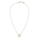 Pendentif Marteaux Héritage MM Semi Pavé - Or jaune