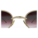Take Couture Or Jaune Pavé de Diamants & Bois de Loupe — verres rosés — détail de pont