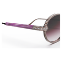 Take Couture Or Rose Pavé de Diamants & Bois d'Amarante — verres rosés — détail de tenon