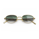 Take Couture Titane Enrobé d'Or Jaune & Bois de Loupe — verres verts — vue de face, packshot