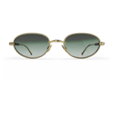 Take Couture Titane Enrobé d'Or Jaune & Bois de Loupe — verres verts — vue de face
